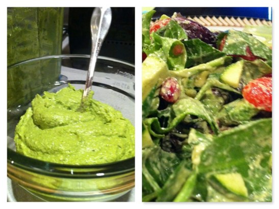 Pumpkin Basil Pesto Collage