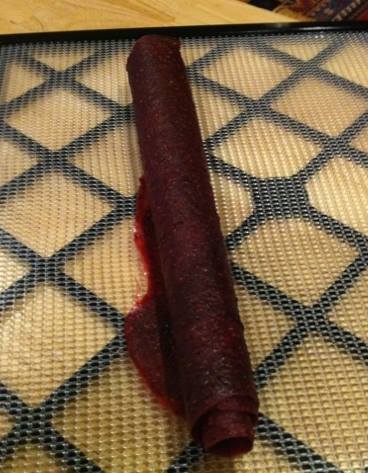 Raspberry Fruit Leathers V