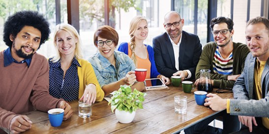 Coffee Break Friends Bonding Group Team Diversity Concept